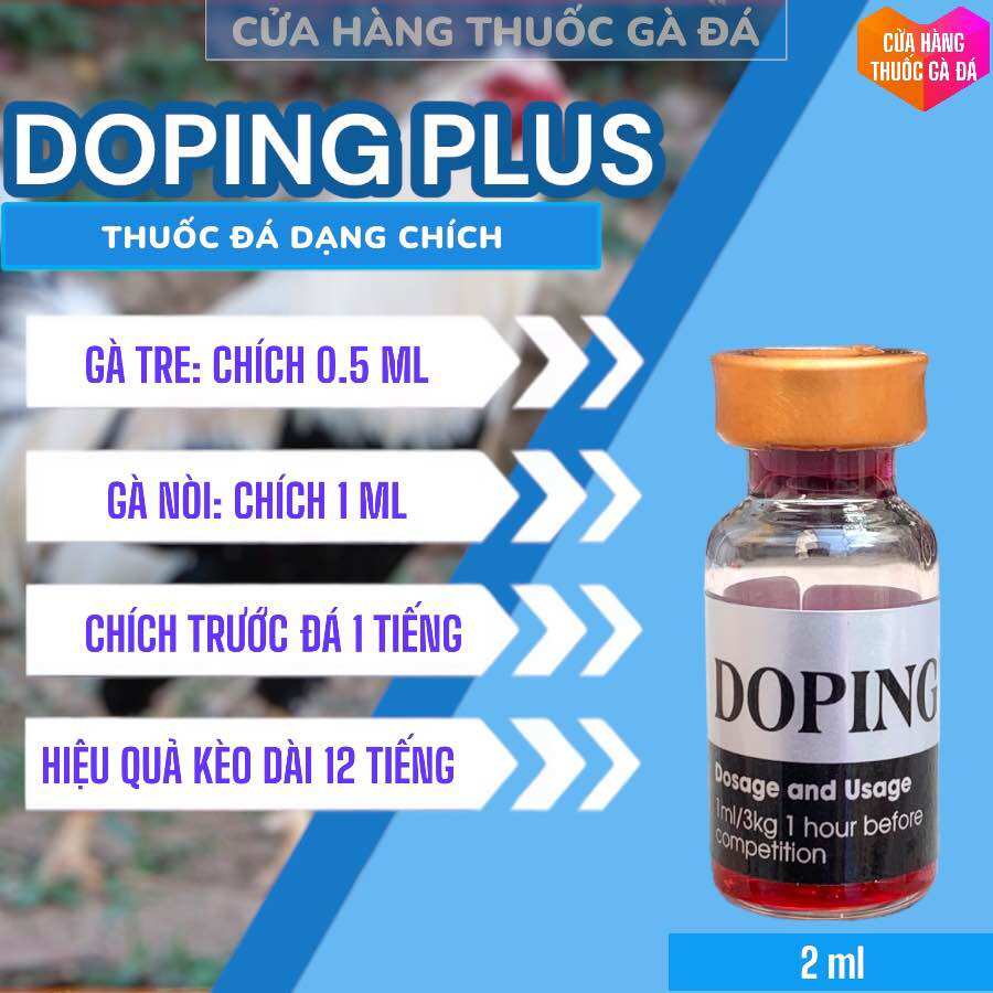 DOPING PLUS NÂU chích đá tăng bo khủng, tải cựa dữ, lì đòn 2ml