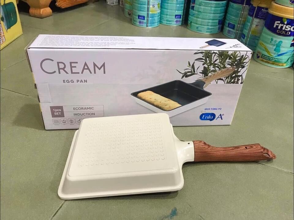 Chảo vuông chiên trứng đày từ Ecoramic 18 cm