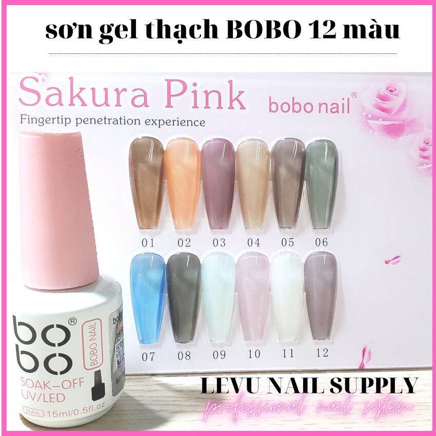 Sơn Gel Thạch Bobo M&Agraveu Sơn Chuẩn Chất Sơn Đậm Đặc Dung T&Iacutech 15 Ml