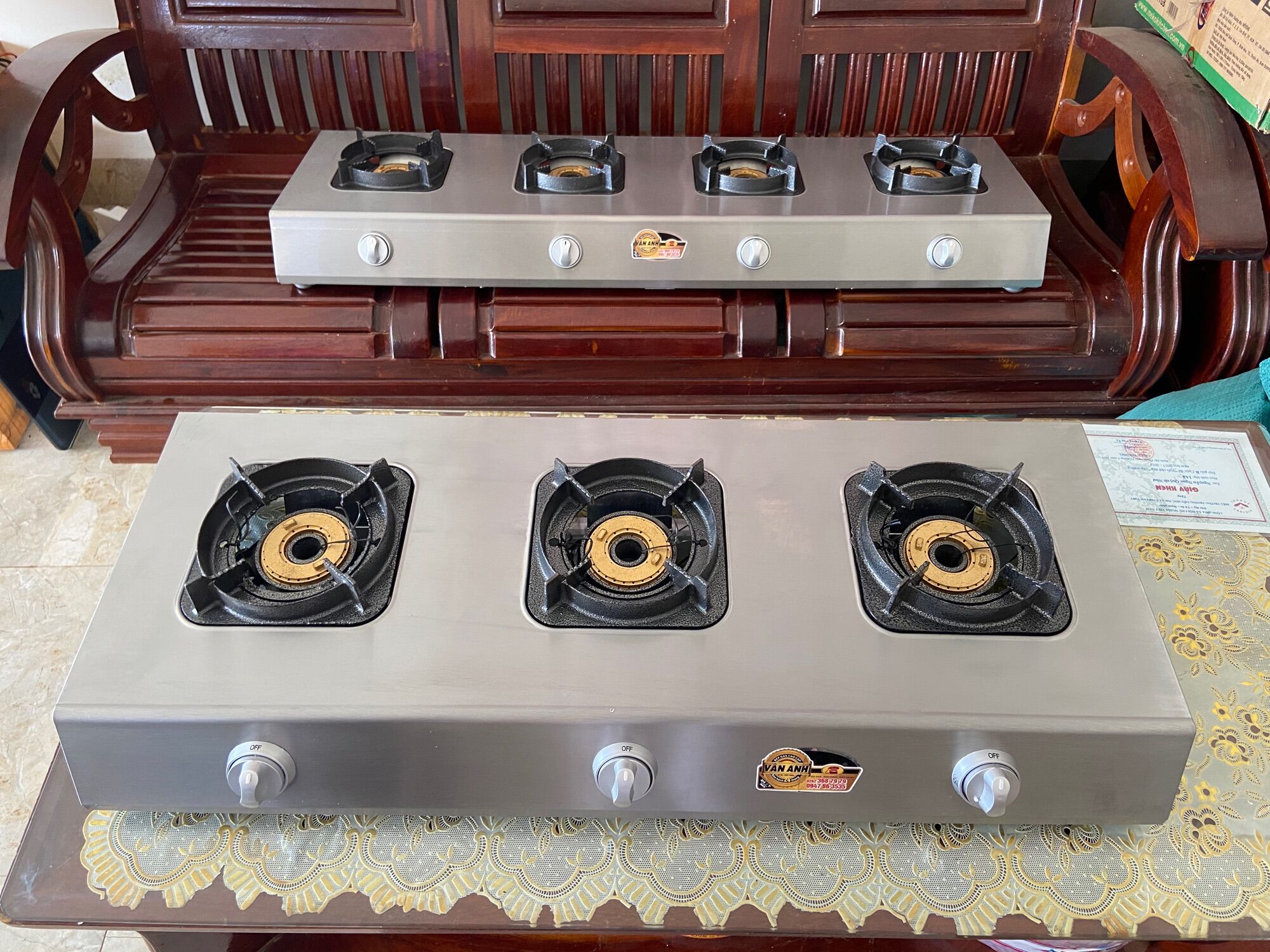 Bếp khè 3 lò - bếp công nghiệp 3 lò