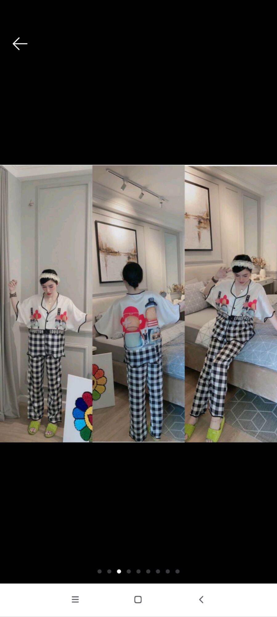 Đồ bộ nữ mặc nhà Lụa mềm mát Cao Cấp - Đồ bộ pyjama nữ mặc nhà