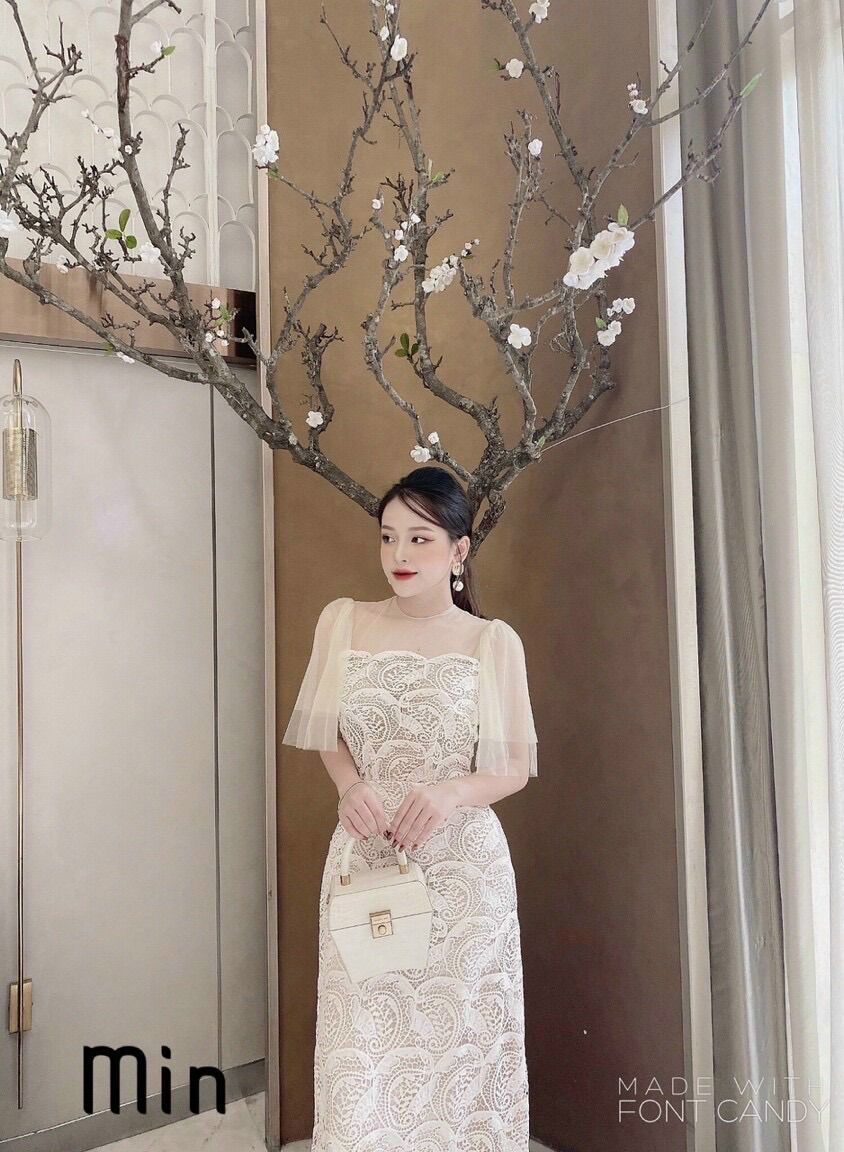ĐẦM NỮ PHỐI REN CAO CẤP