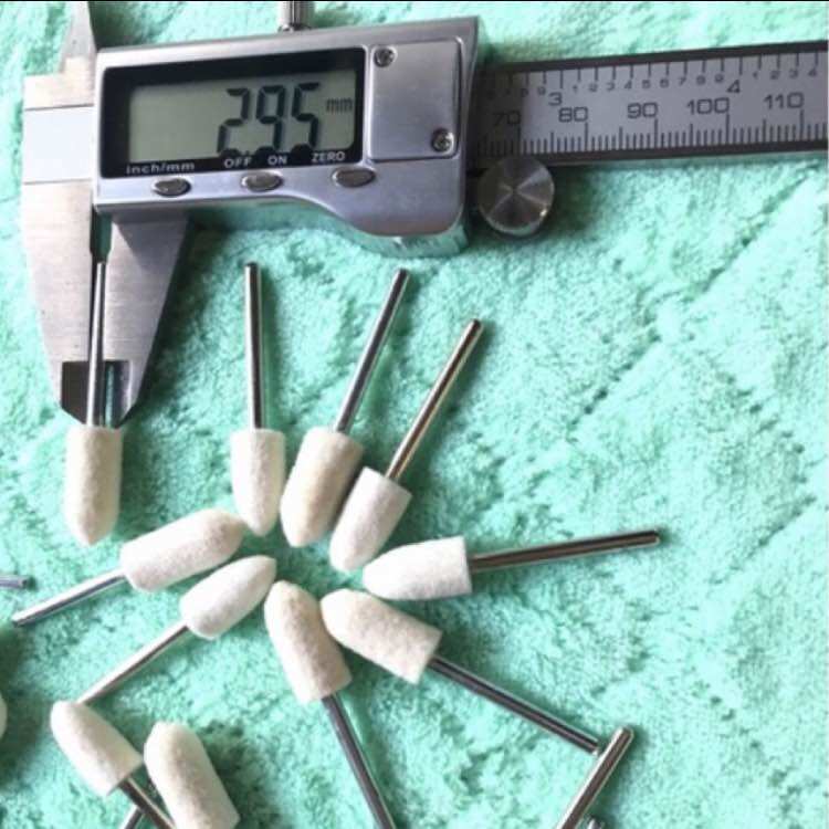 Trục nỉ nhọn đánh bóng 8mm cán 3mm