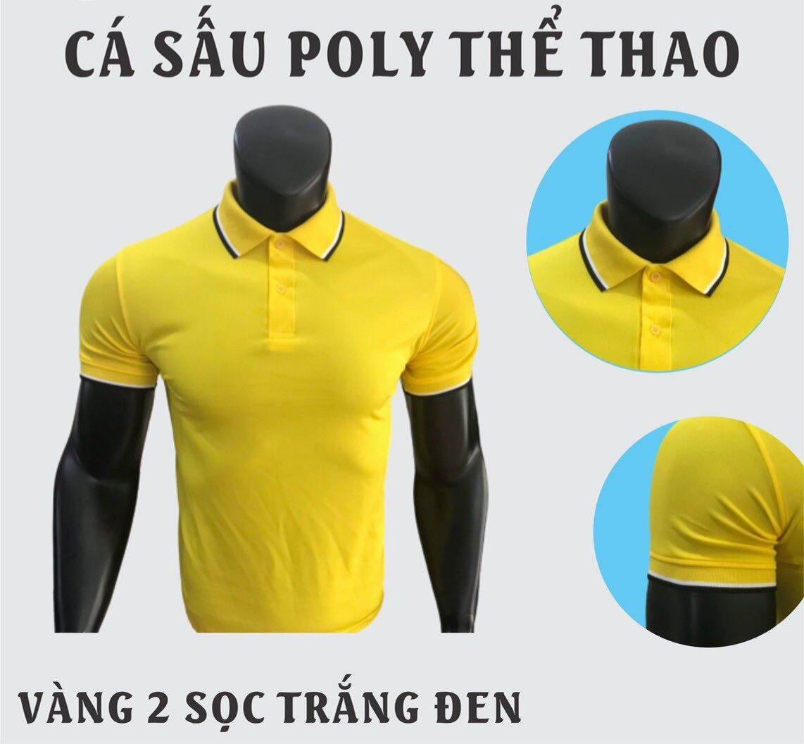 AO THUN POLY 2 SỌC THỂ THAO