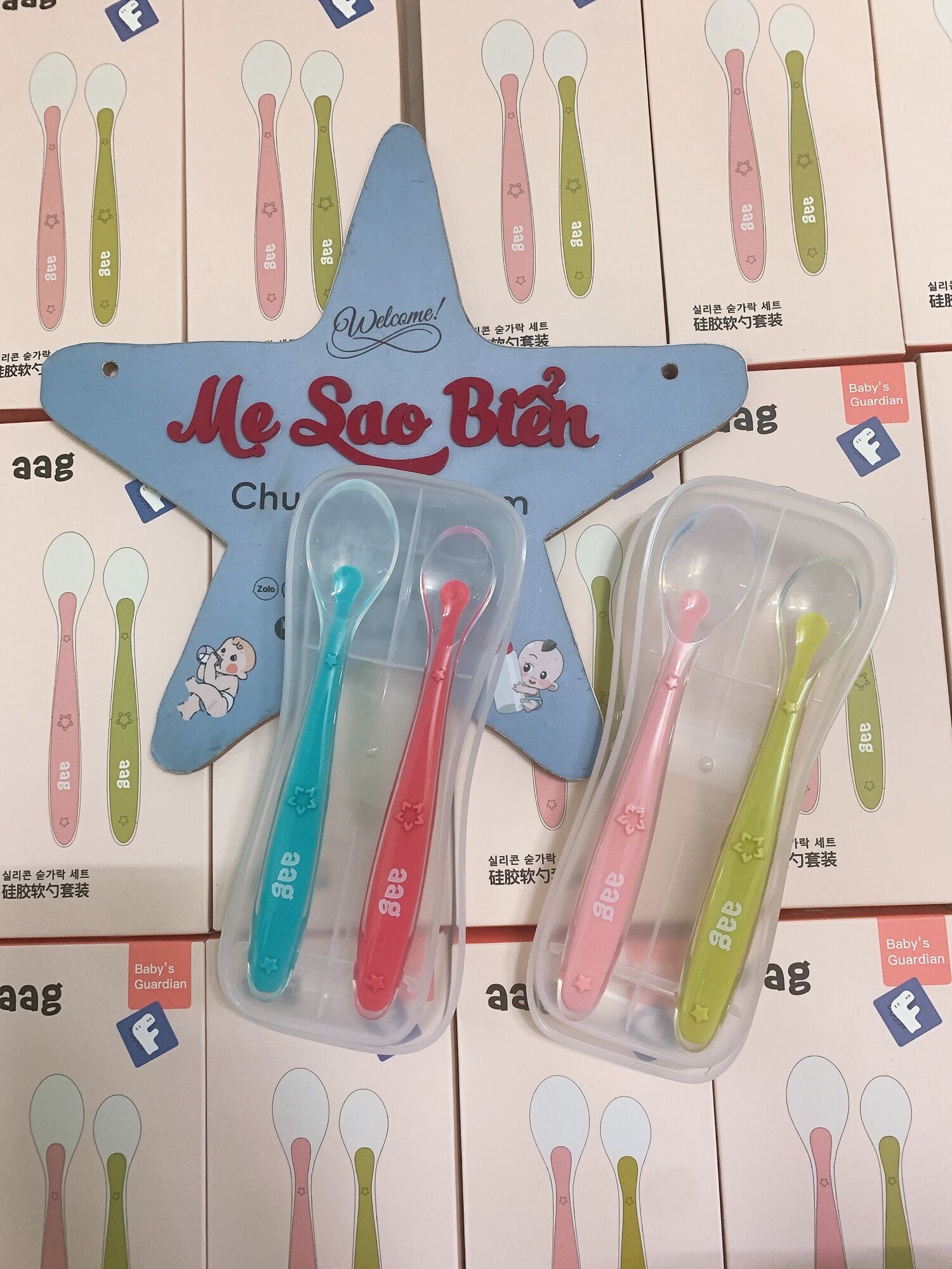 Set 2 muỗng silicon AAG