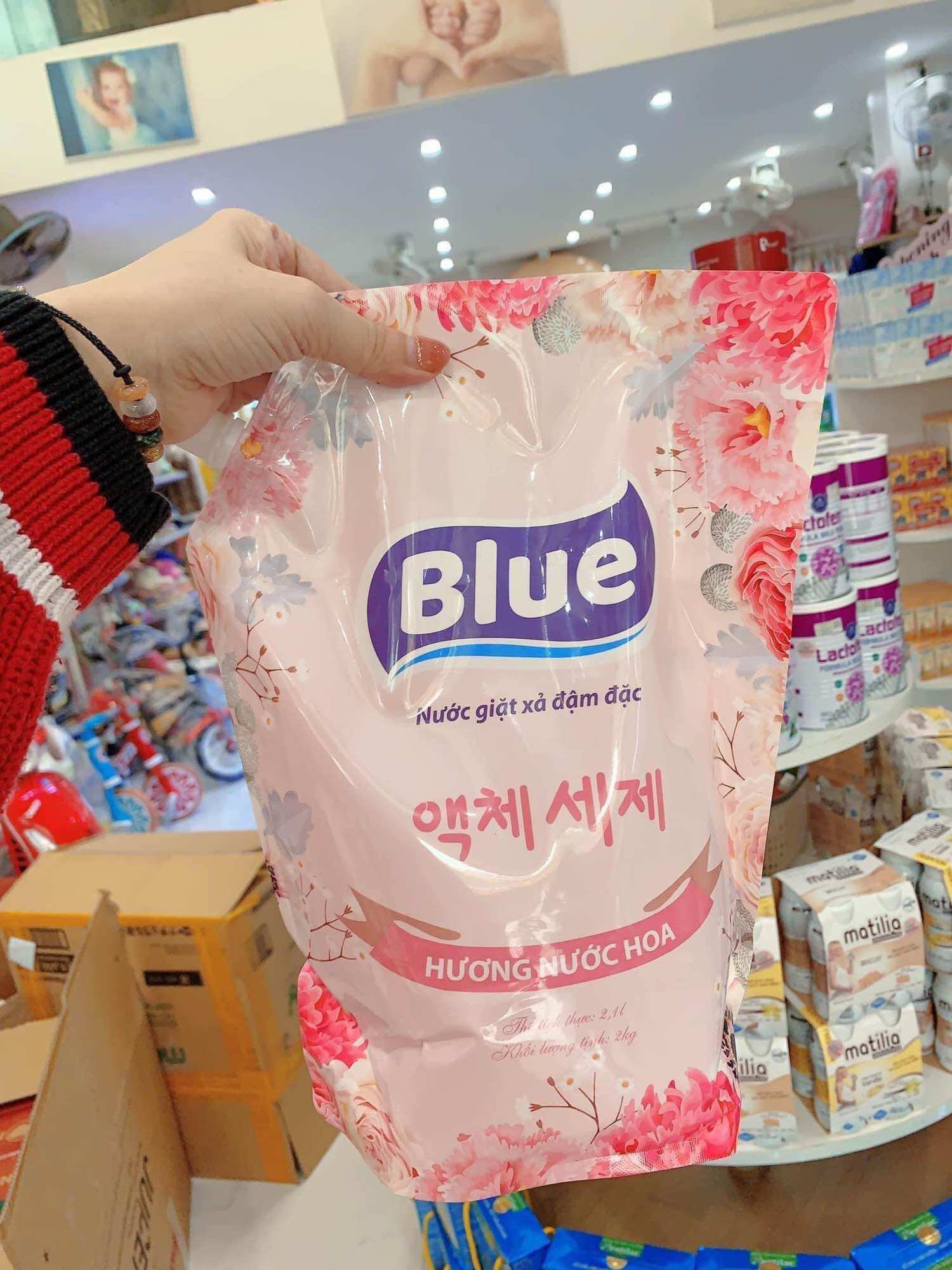 Combo 2 Nước giặt xả Blue công nghệ Hàn Quốc 2.1L