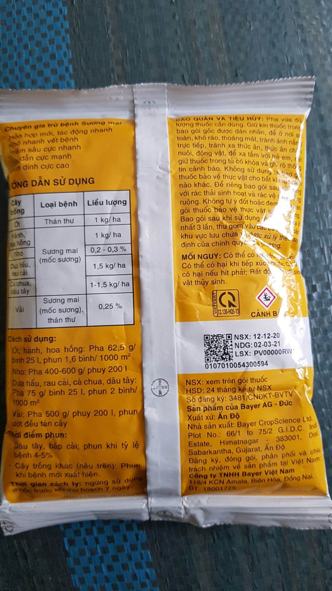 Thuốc trừ bệnh sương mai, thán thư MELODY 100g