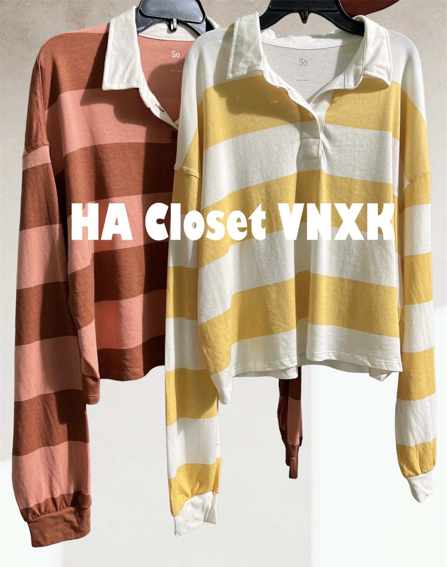 Áo Thun Crop Top Dài Tay SO Xuất Dư