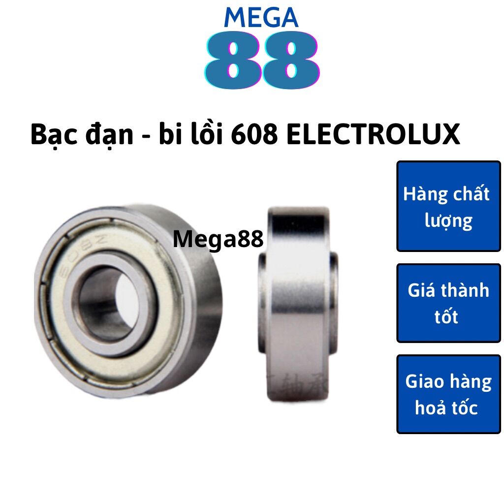 Bạc đạn bi lồi 608 máy sấy Electrolux chính hãng - vòng bi máy sấy electrolux