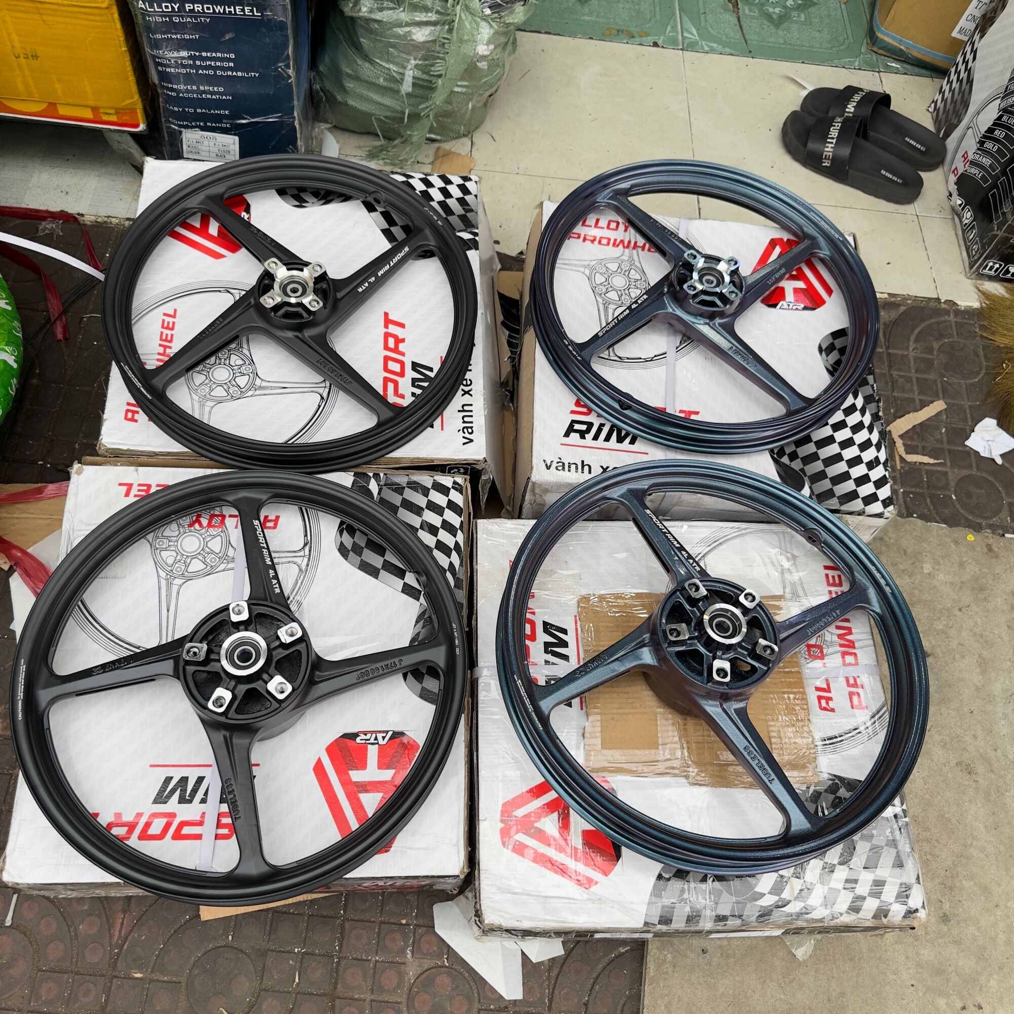 Mâm Enkei 4 Cây Ex150 Lắp đặt Như Zin