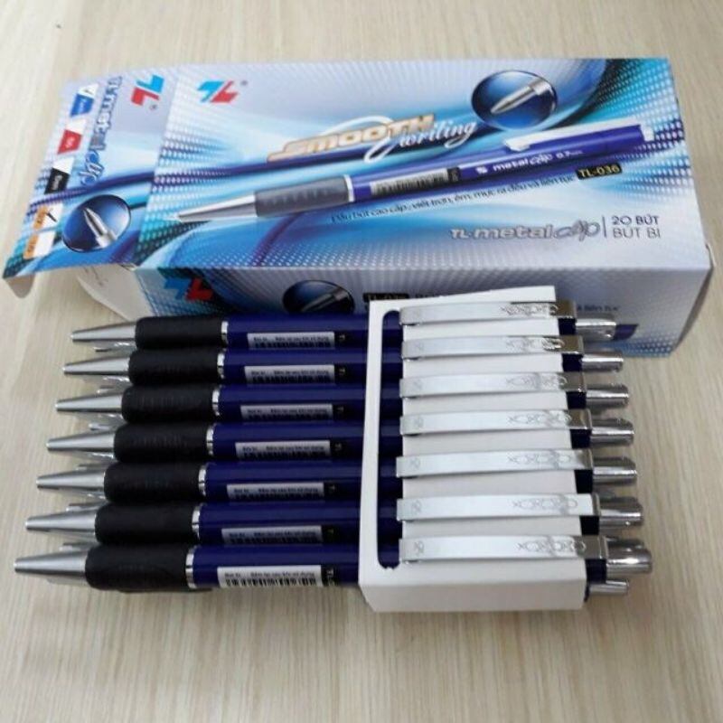 Hộp 20 bút bi thiên longtl-036.mực xanh