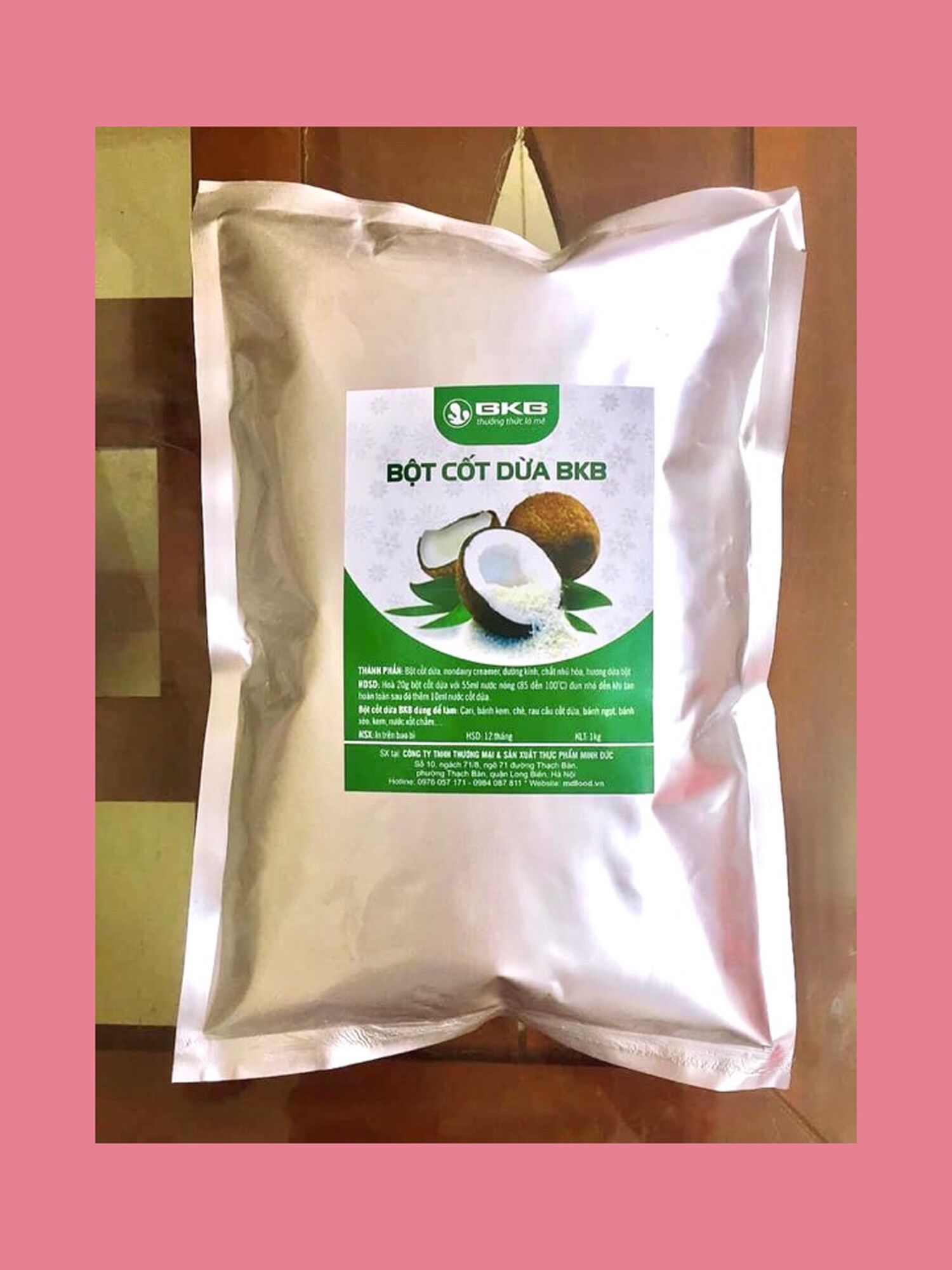 Bột Cốt Dừa BKB ( 1kg) - Chính Hãng