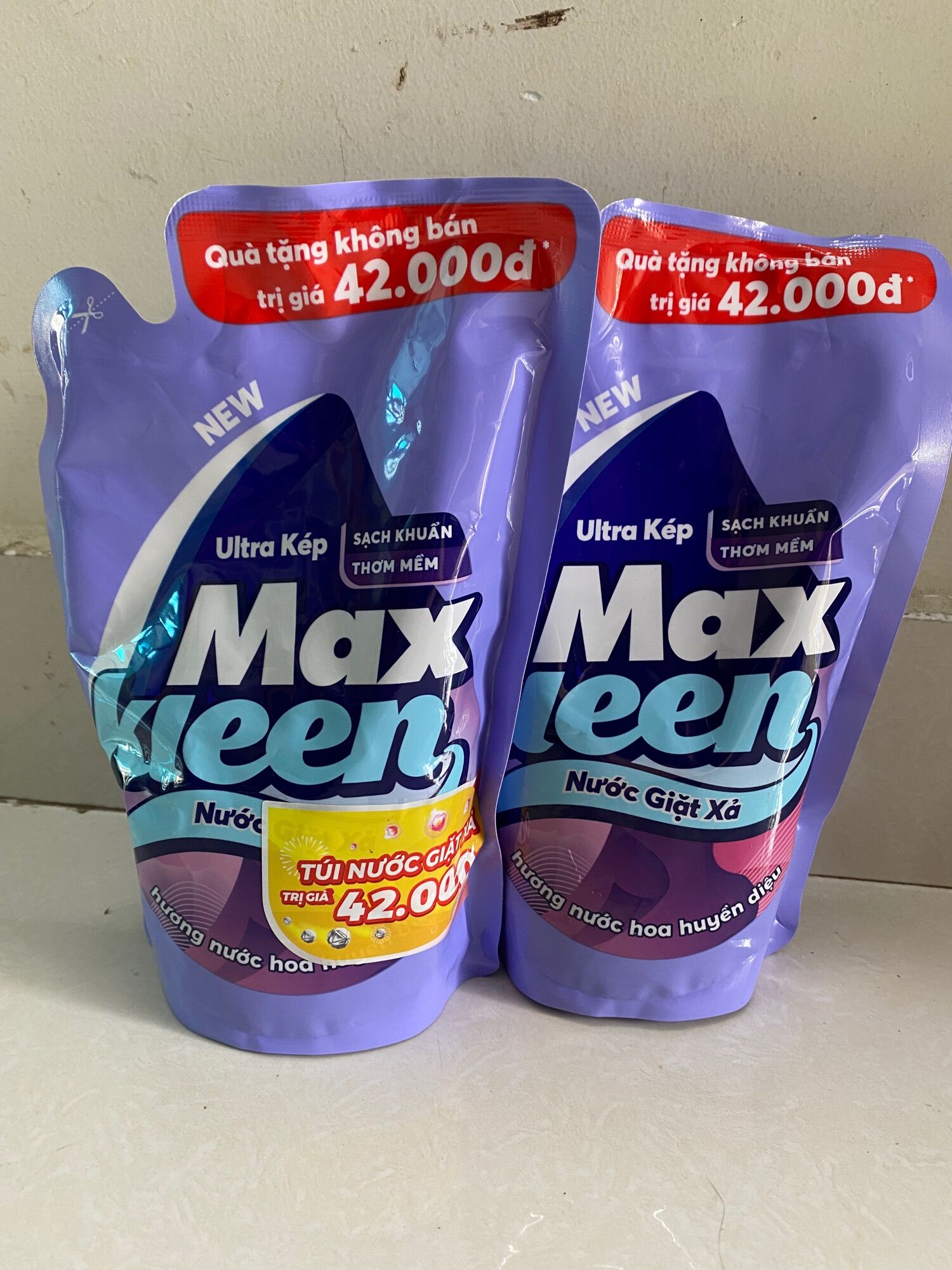 (HCM) NƯỚC GIẶT XẢ MAXKLEEN TÚI NHỎ 600G (chọn mùi)