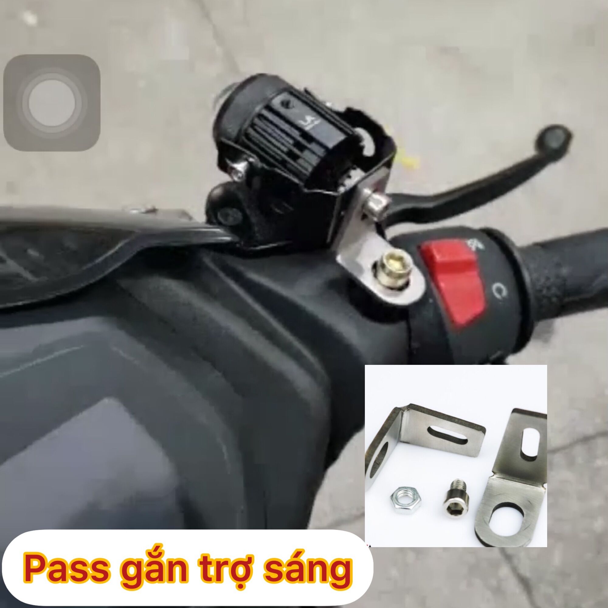 Pass gắn trợ sáng chân gương chân phuộc các dòng xe