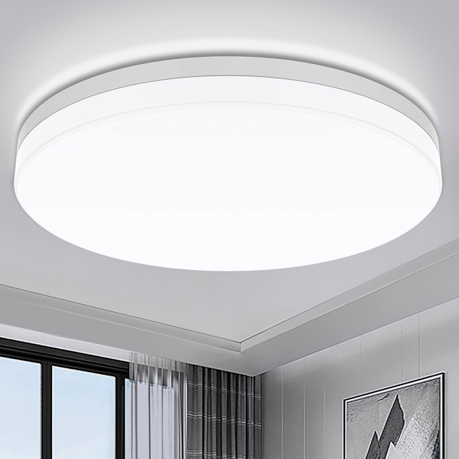 Đèn Trần LED Tròn Siêu Mỏng IRALAN - Đèn Chiếu Sáng Phòng Ngủ Màu Trắng Trung Tính/lạnh/ấm 48W 36W 24W 18W Chất Liệu Sắt + Acrylic Tích Hợp Sẵn