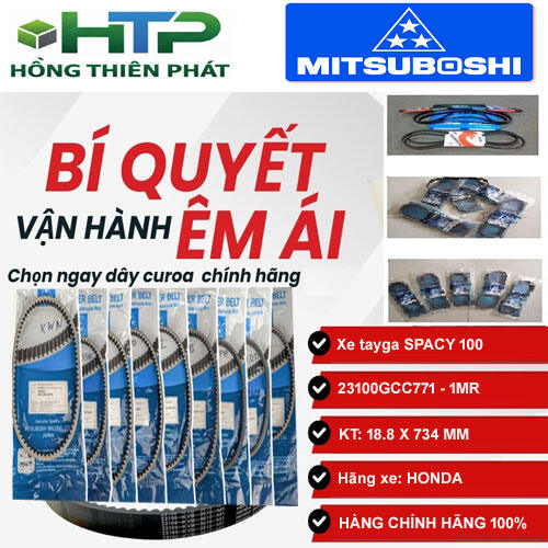 Dây curoa xe tay ga SPACY 100 mã dây 734