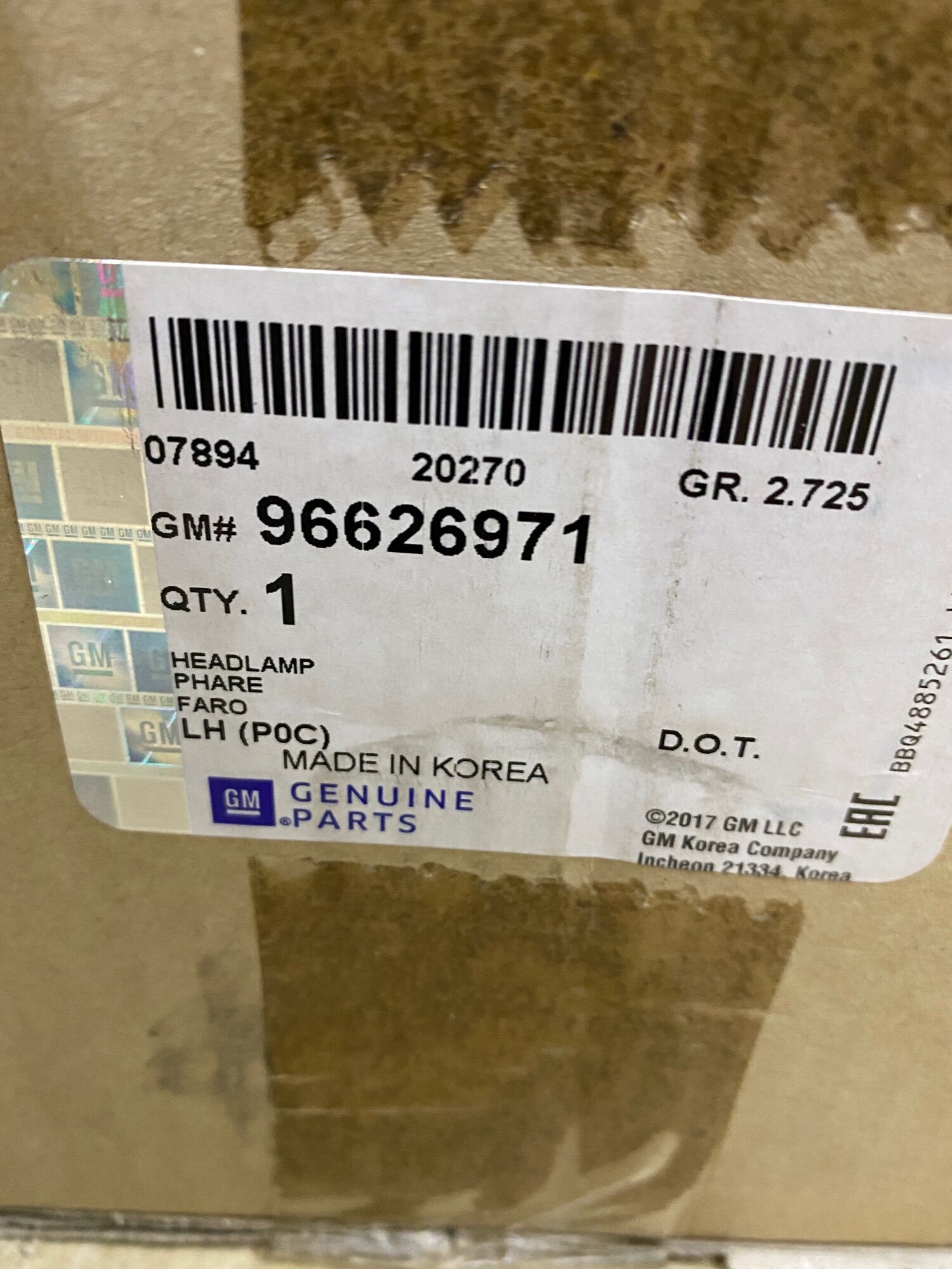 Đèn pha xịn Captival Gm:96626971