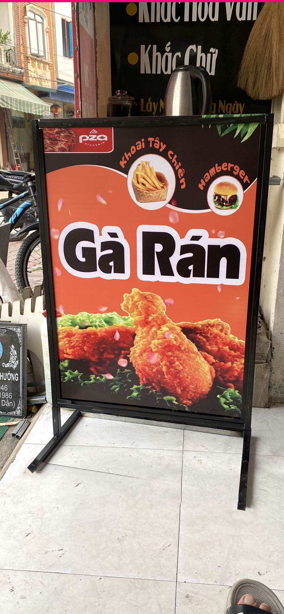 Biển vẫy hoạc Standee KÈM KHUNG 60x80 quảng cáo