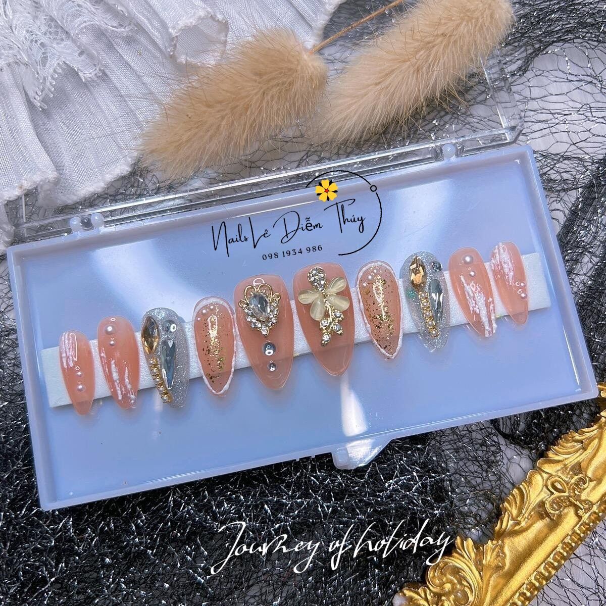 Nail Box design blue