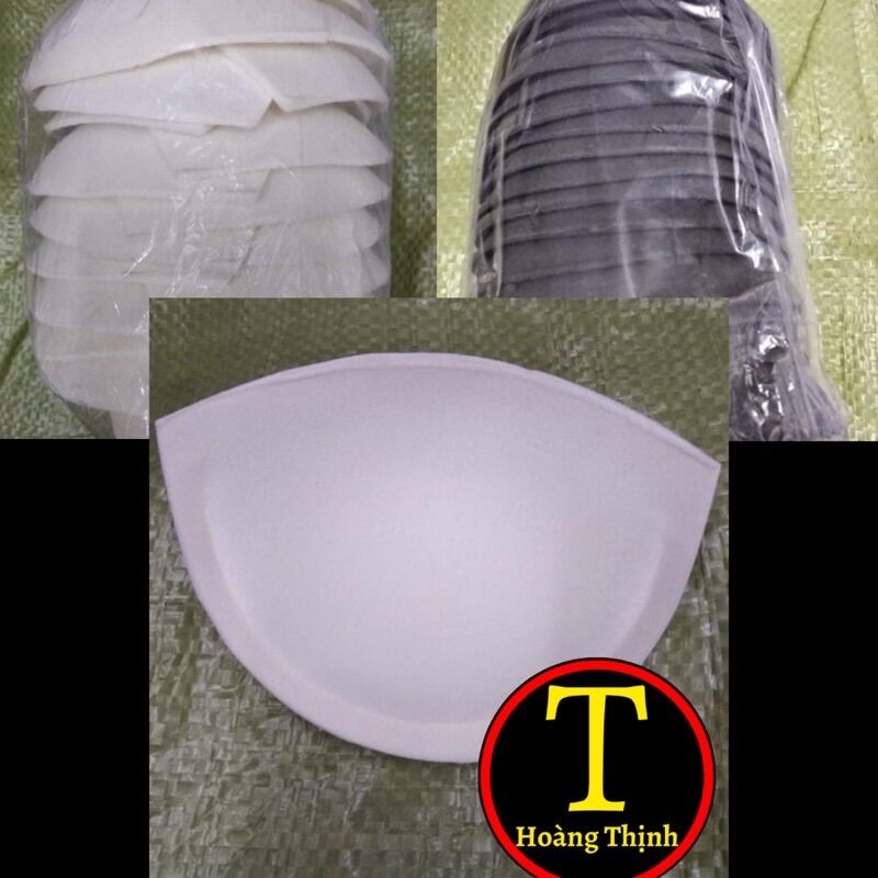 Mút đệm nữa ngực không bọc vải (bịch 10 cặp)