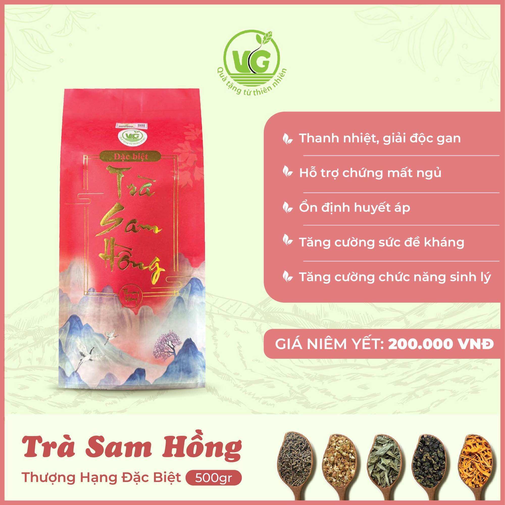 Trà Sam Hồng Thượng Hạng Giúp Ngủ Ngon- Thanh Lọc Cơ Thể- Giải Độc Gan 