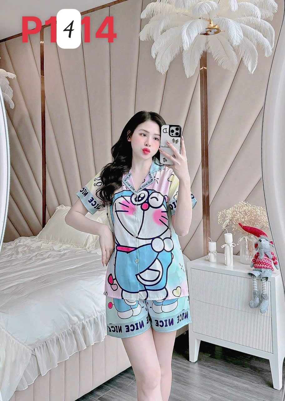 Bộ Đùi Lụa Xước Cộc Tay 40-60kg