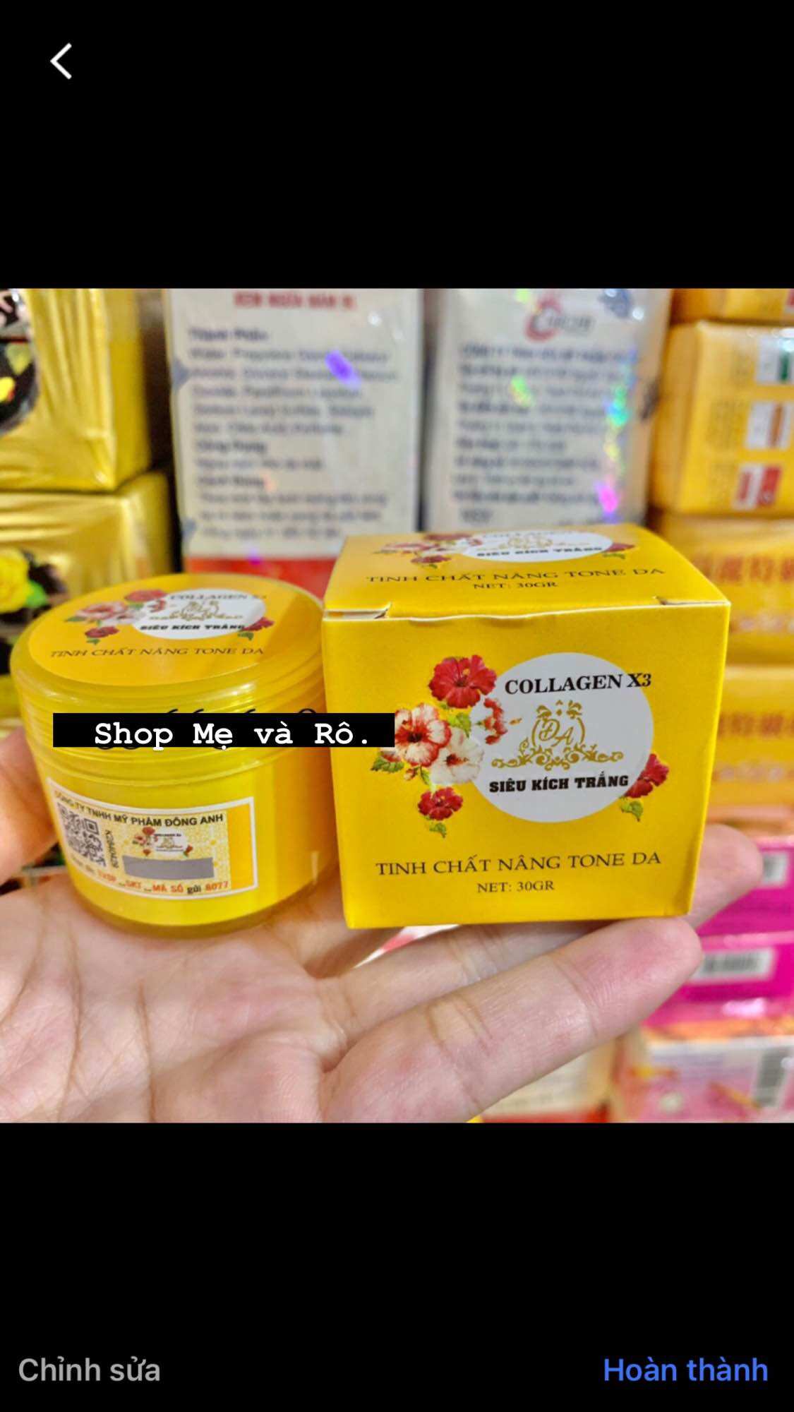 Kích trắng collagen x3 hủ 30gram
