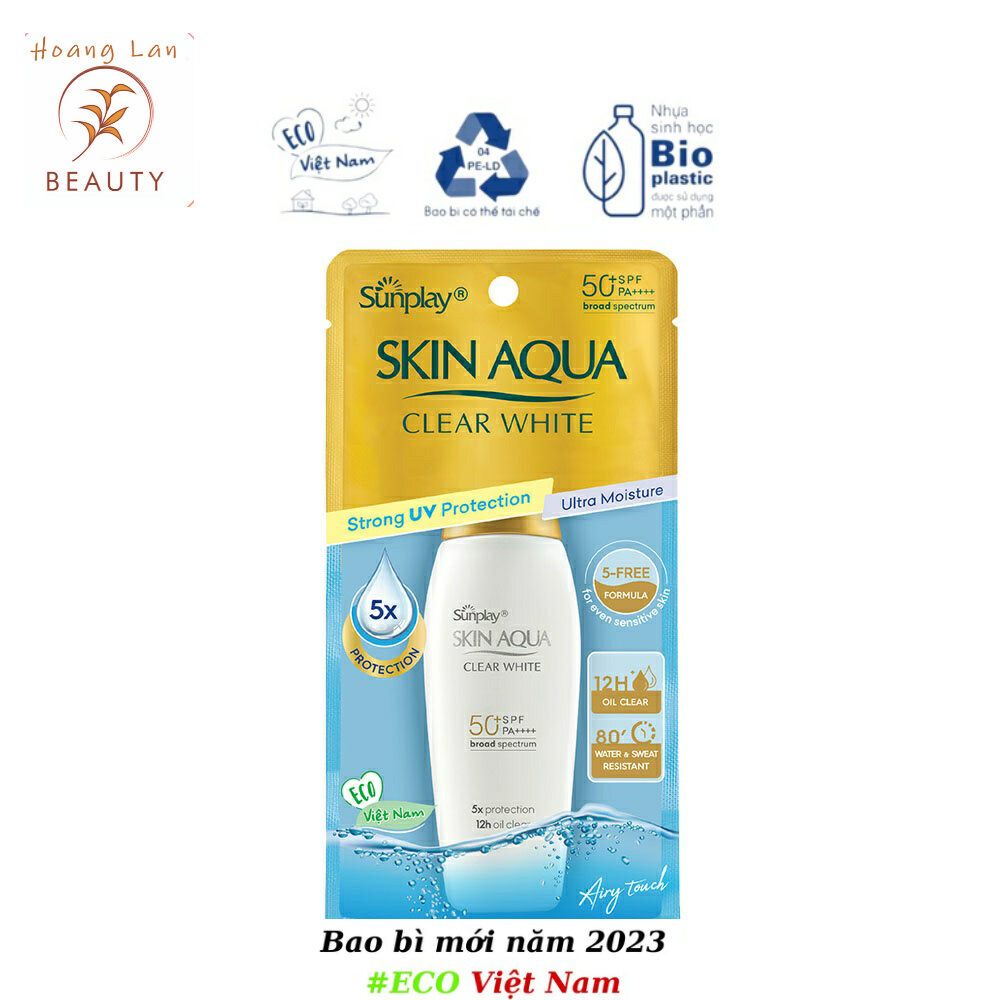 [HCM]Kem Chống Nắng Sunplay Nắp Vàng Skin Aqua Clear White Spf50+ Chai 25gr