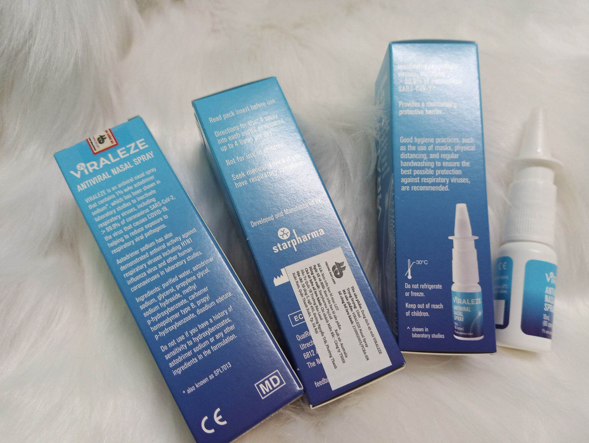 Xịt Mũi Viraleze 1 Hộp 1 Chai 10ml