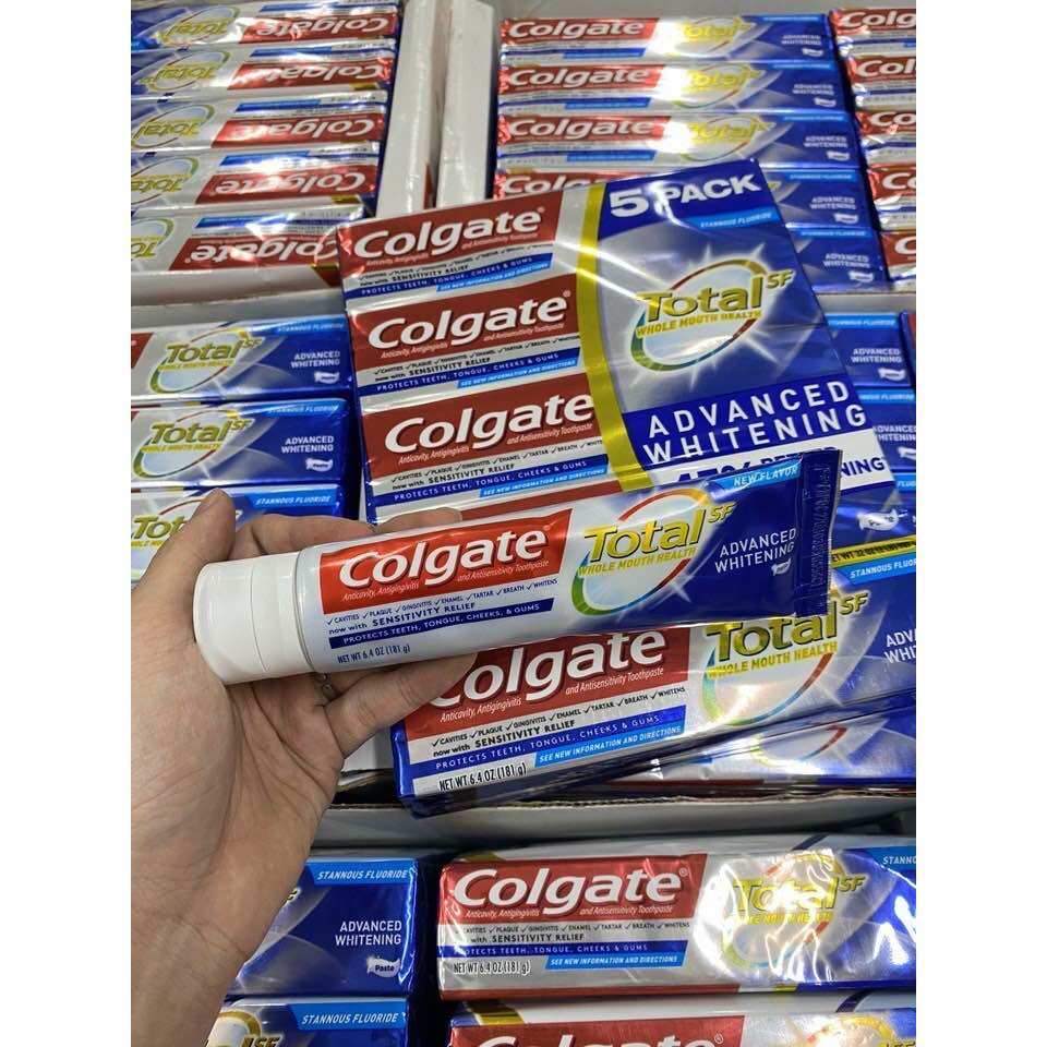 Kem đánh răng Colgate Total Advanced Whitening(181g) của Mỹ.