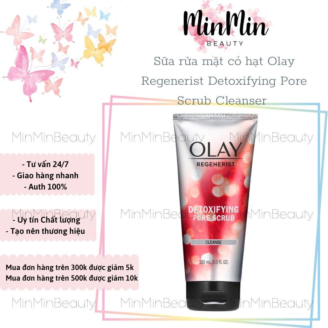 Sữa Rửa Mặt Có Hạt Olay Deroxifying Pore Scrub Cleanse