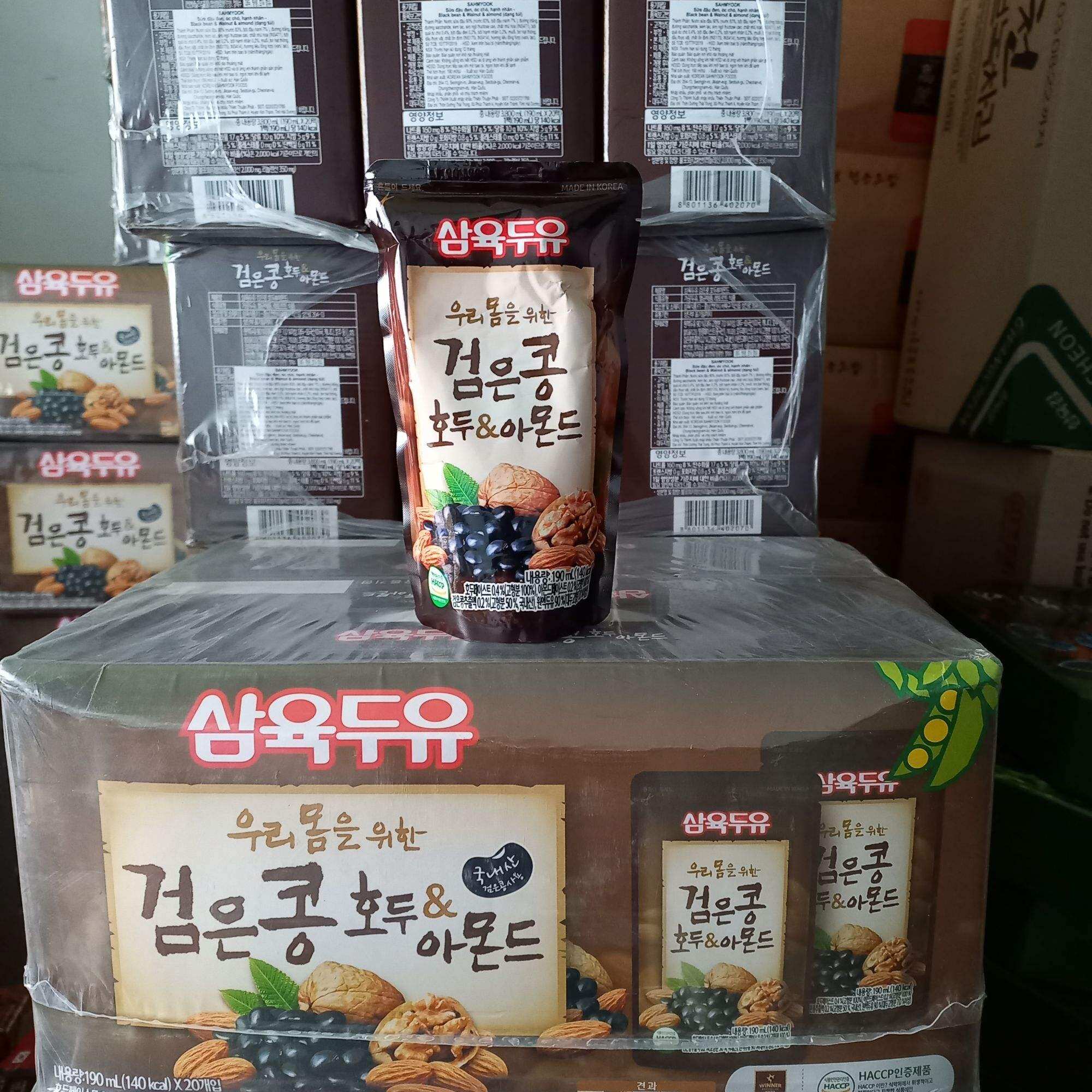 Thùng 20 gói SỮA ÓC CHÓ HẠNH NHÂN HÀN QUỐC