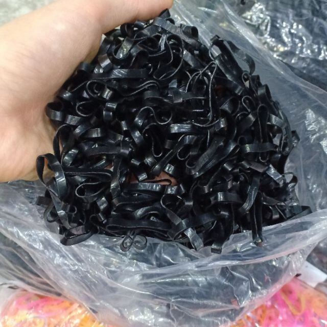 100g chun săm đen cột tóc sợi to siêu dai