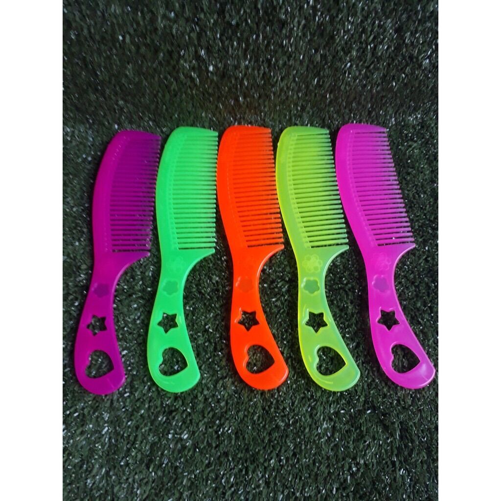 Lốc 10 Cây Lược Cán Ngôi Sao Lớn (dài 19cm)