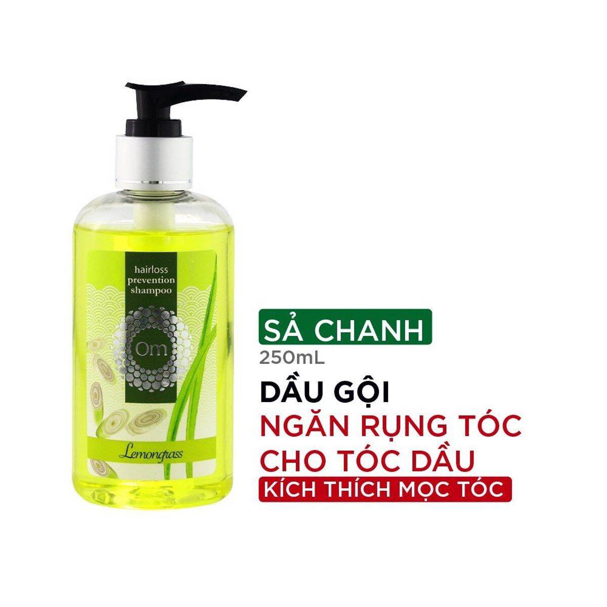 [Hcm]Dầu Gội Ngừa Rụng Dành Cho Tóc Dầu Tinh Dầu Sả Chanh - Om Fountain