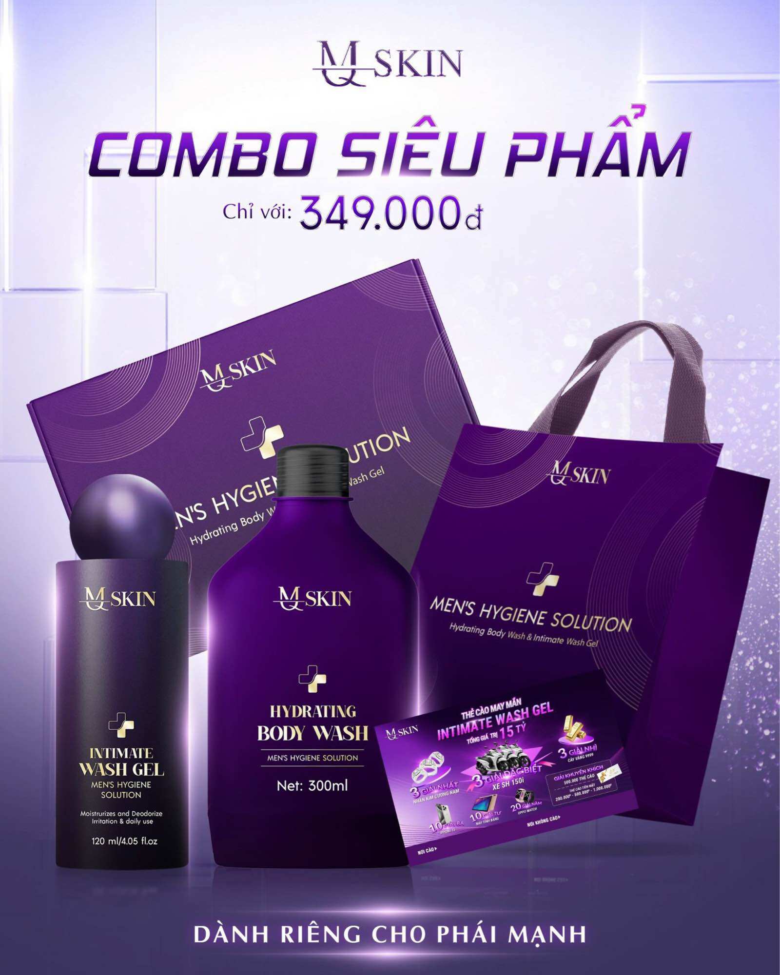 Combo Sữa Tắm + dung dịch vệ sinh (tặng bông tắm)
