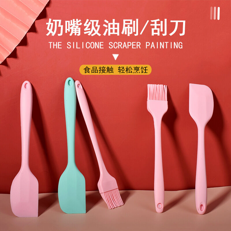 Cây vét bột, trộn bột Silicon nguyên khối giao màu ngẫu nhiên