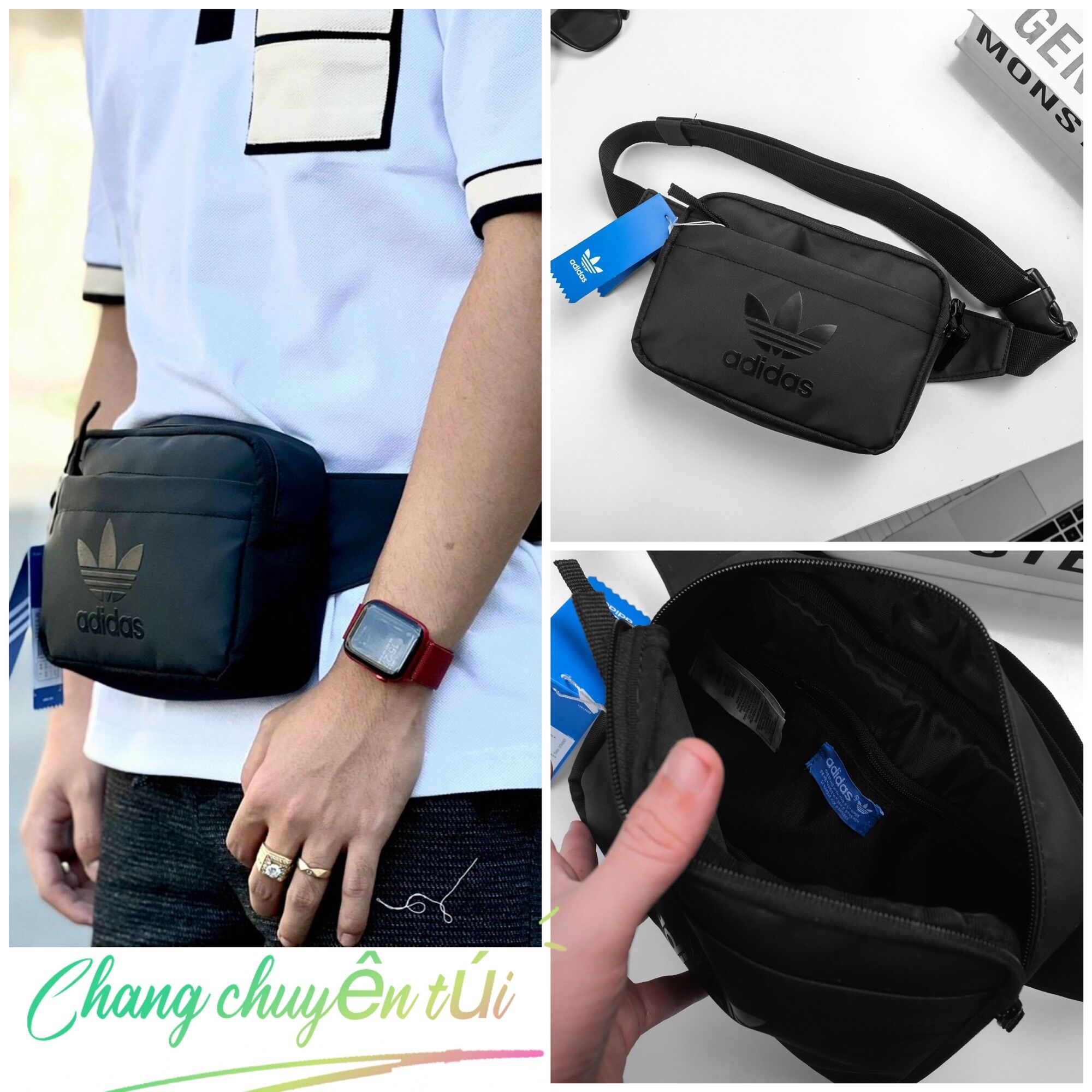 TÚI Bao Tử Addidas đeo Hông đeo ngực đẹp, túi bao tử nam phong cách