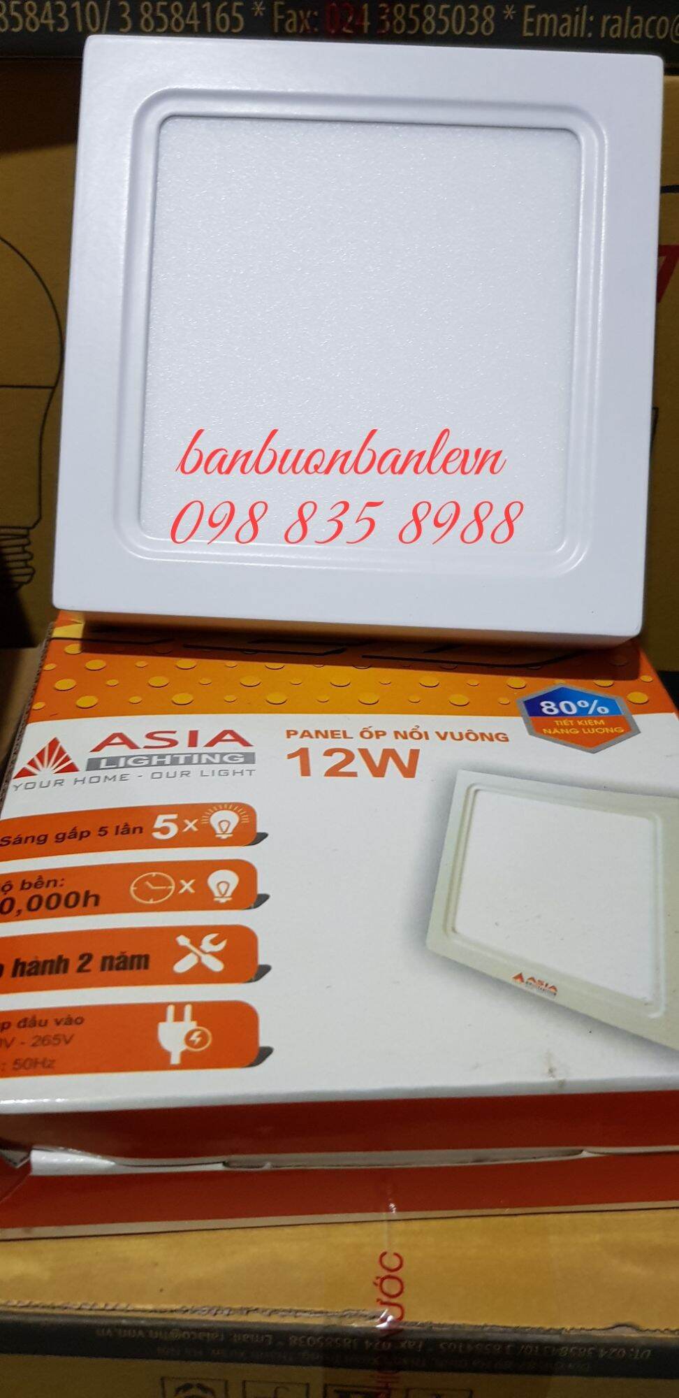 Đèn LED ốp nổi vuông 18W ASIA