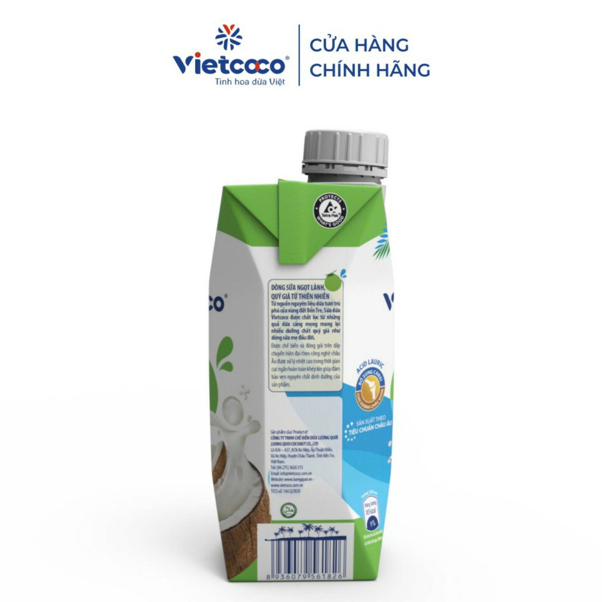 Sữa dừa vietcoco, cam kết date mới nhất (hộp giấy 330ml)