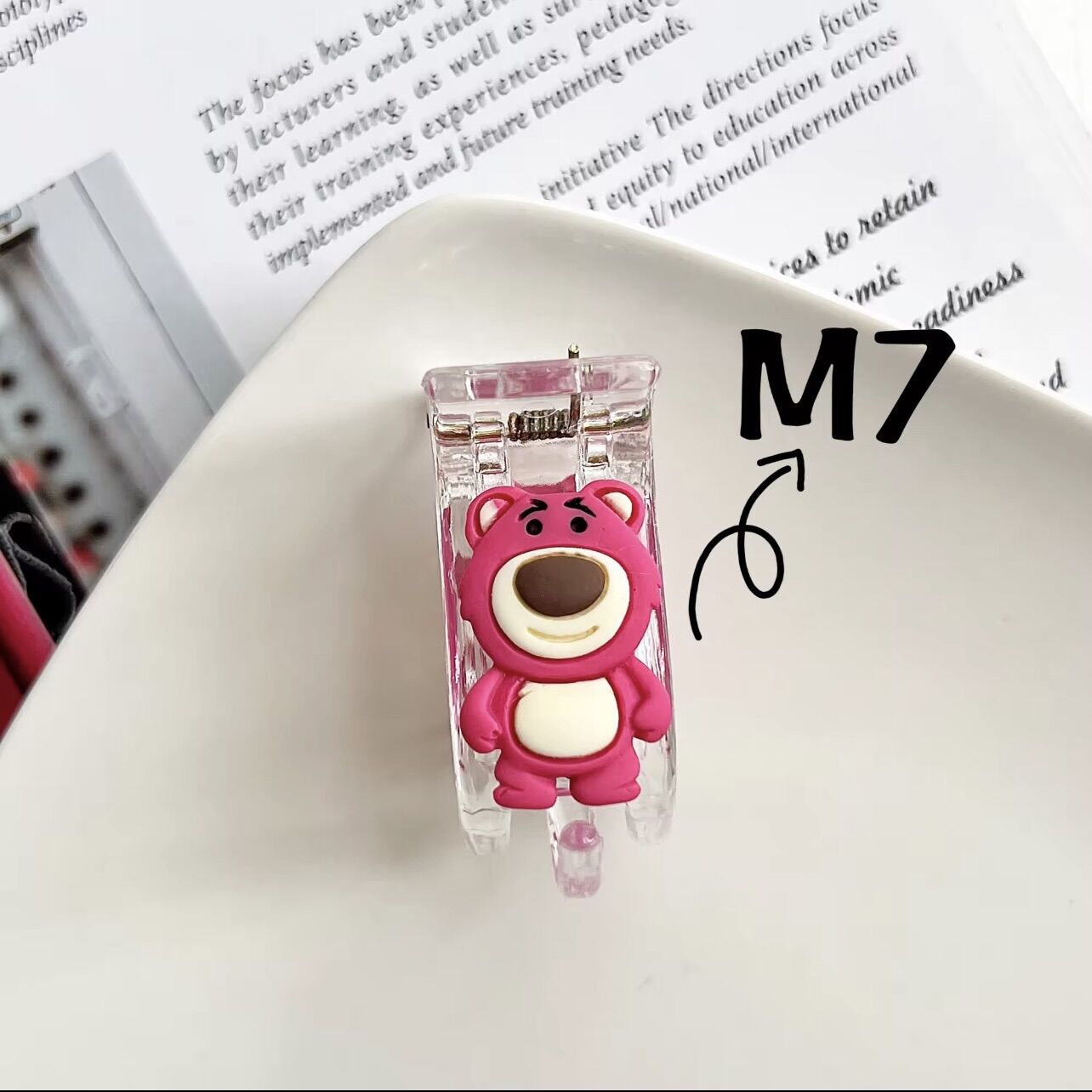 KẸP TÓC 3 RĂNG GẤU DÂU LOTSO