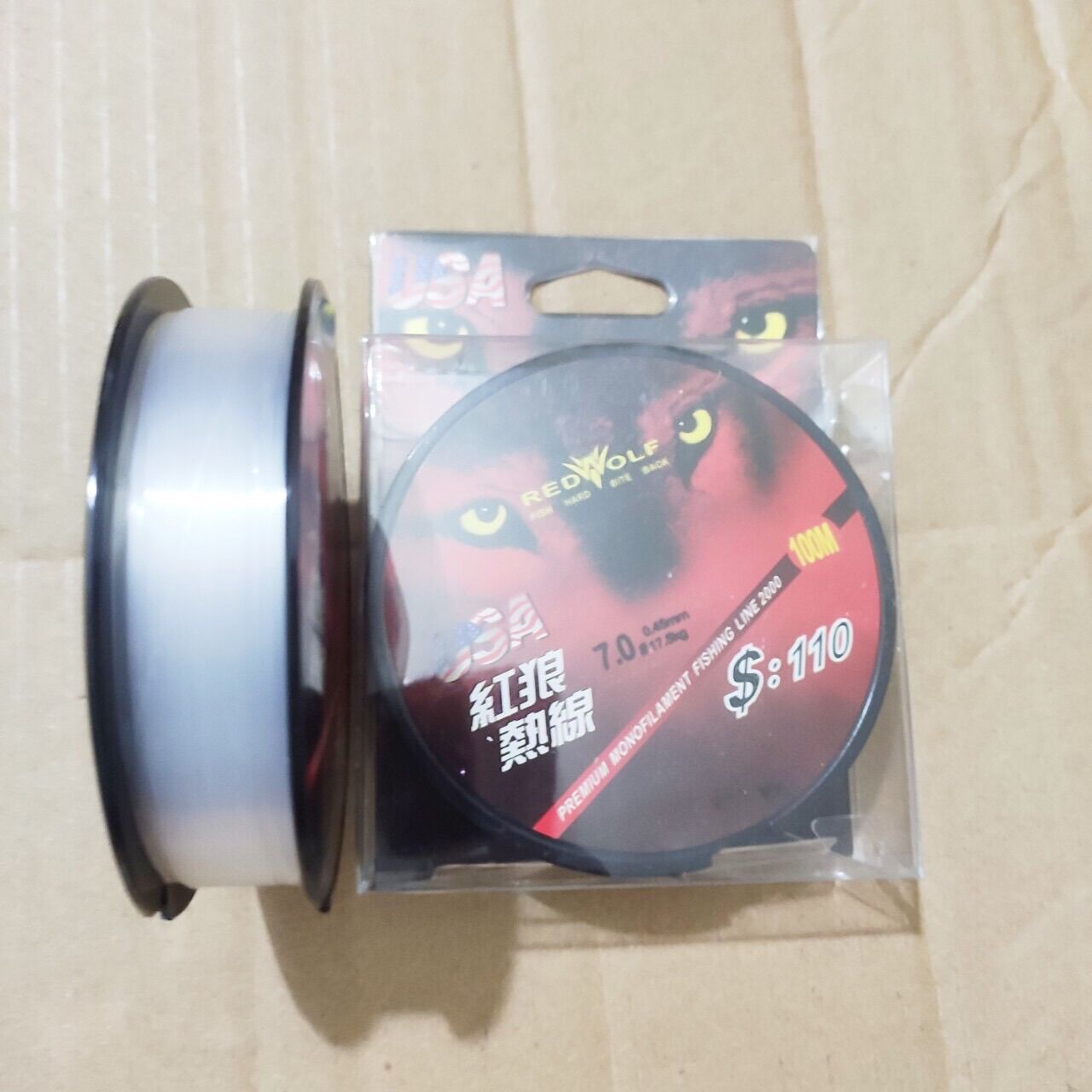 Cước câu trục thẻo redwolf tàng hình 110m