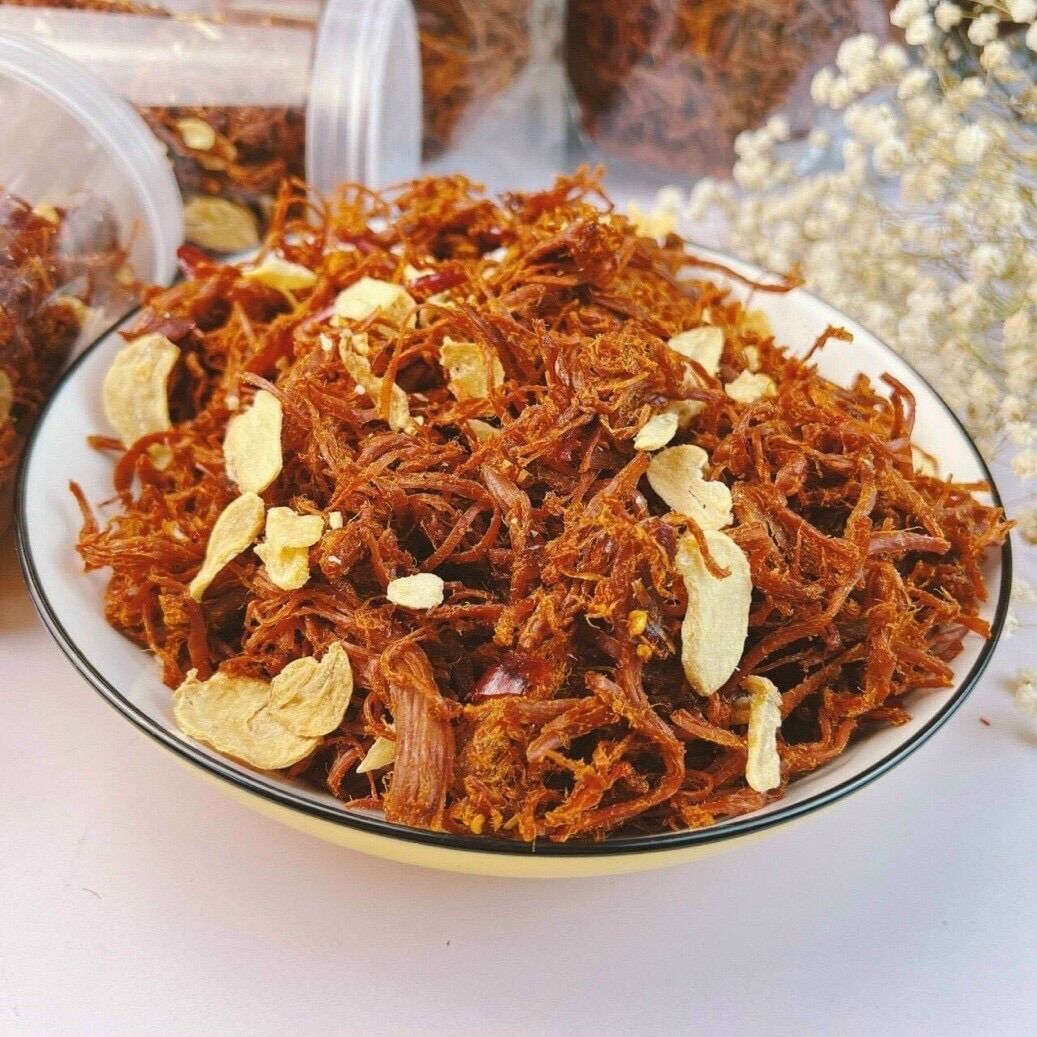Heo Khô Cháy Tỏi túi 500g