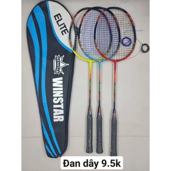 Vợt cầu lông Winstar Elite khung carbon căng sẵn 9,5kg