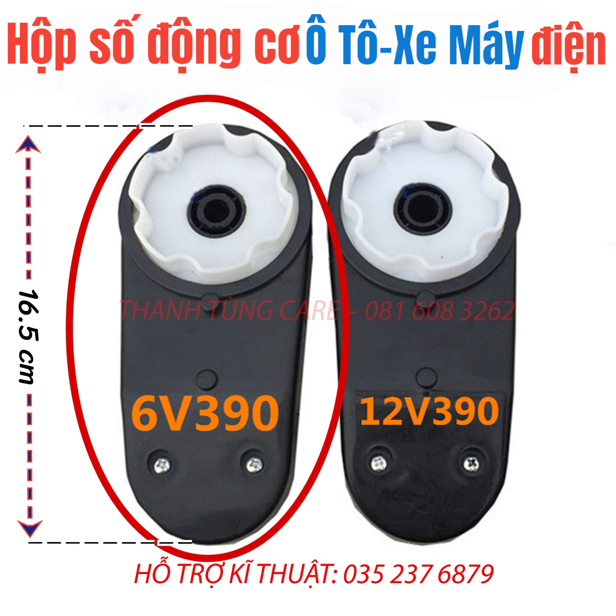 Hộp số động cơ xe điện trẻ em rs390 6v 12v chính hãng, tốc độ cao