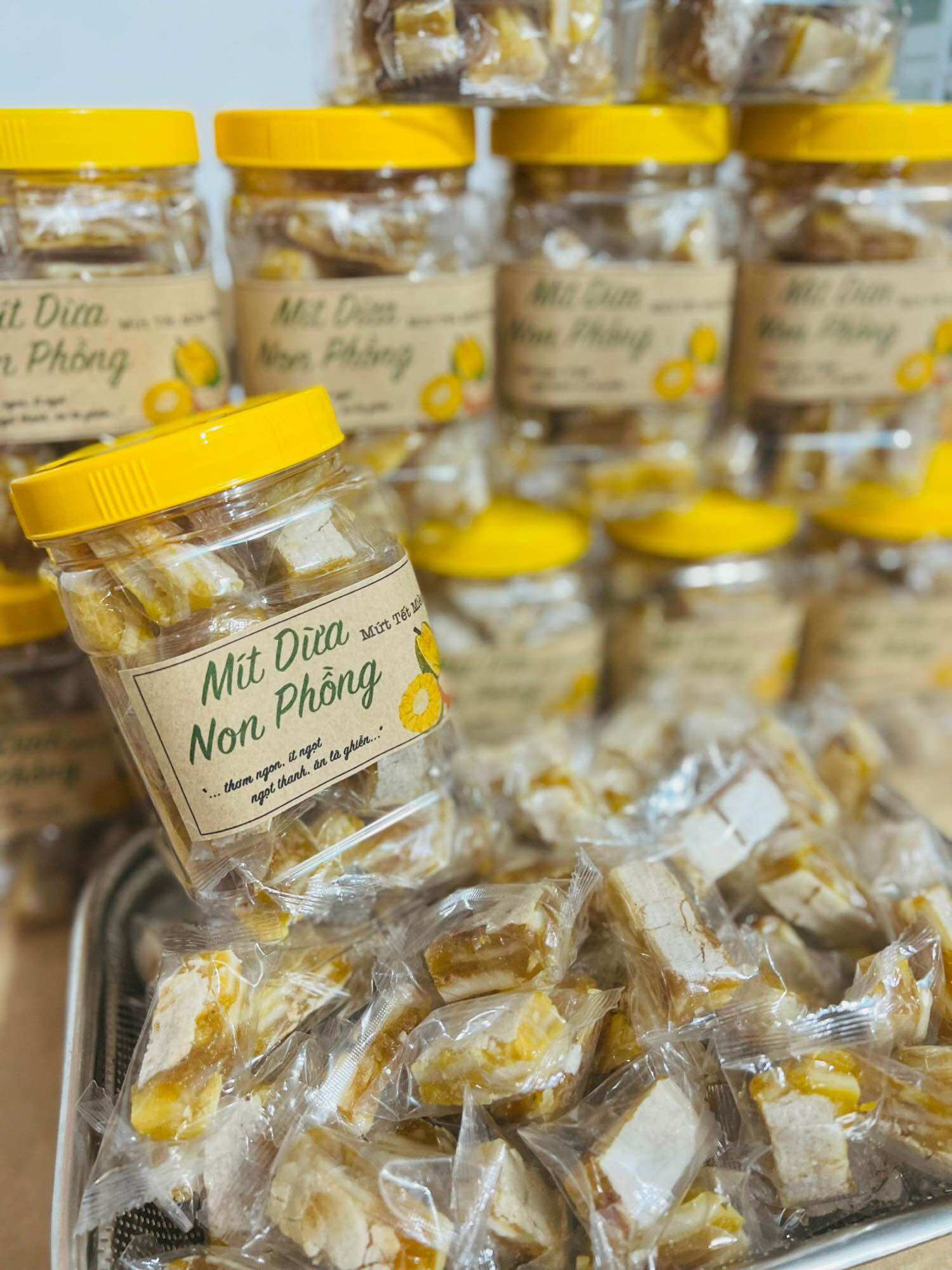 Mít dừa non bánh phồng 500gr