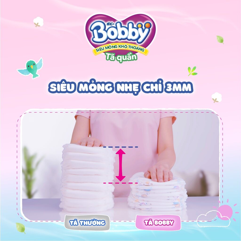 [Date 2026] Tã bỉm quần Bobby M 120 miếng, M120