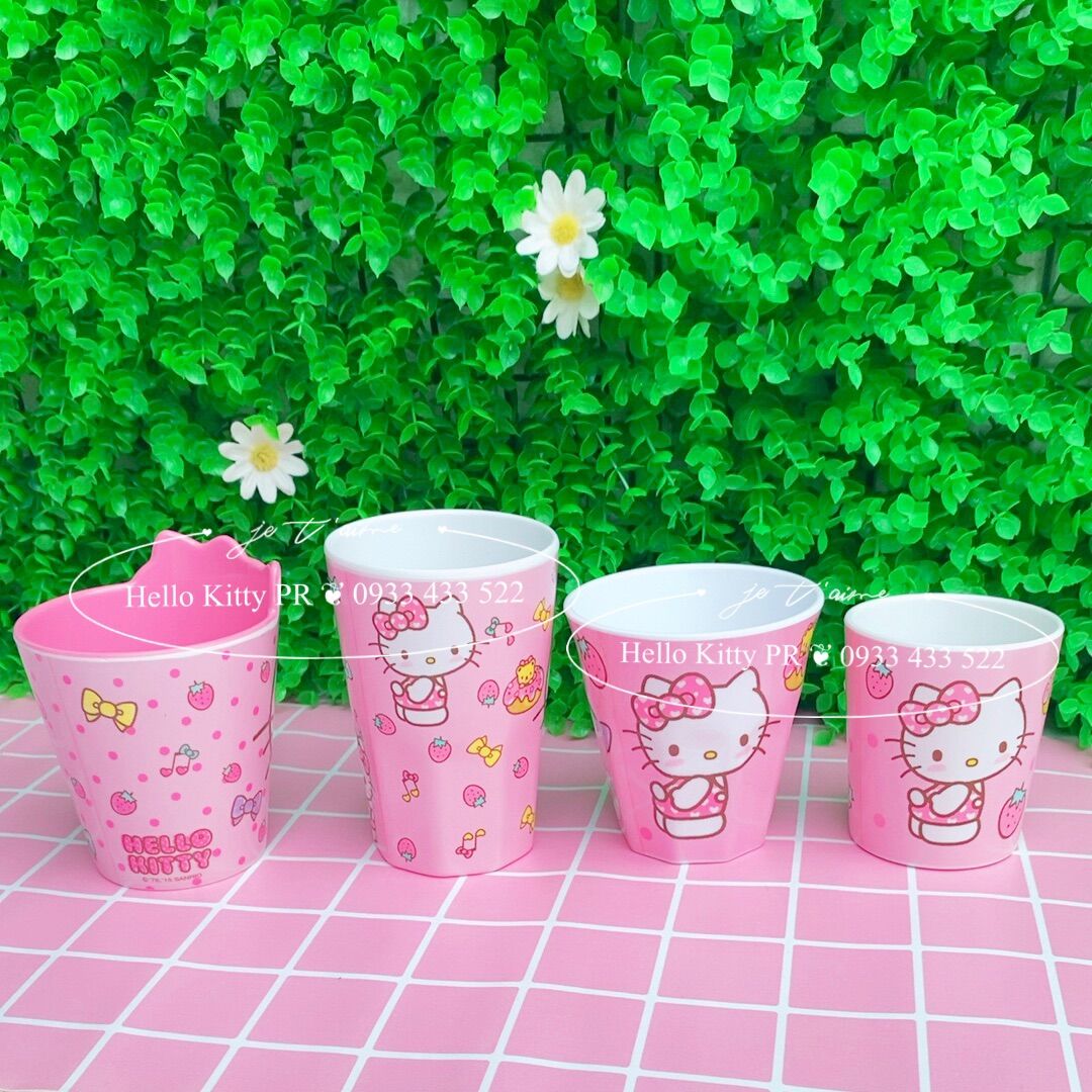 Ly cốc dung tích 200ml, 300ml, 480ml, 550ml Hello Kitty