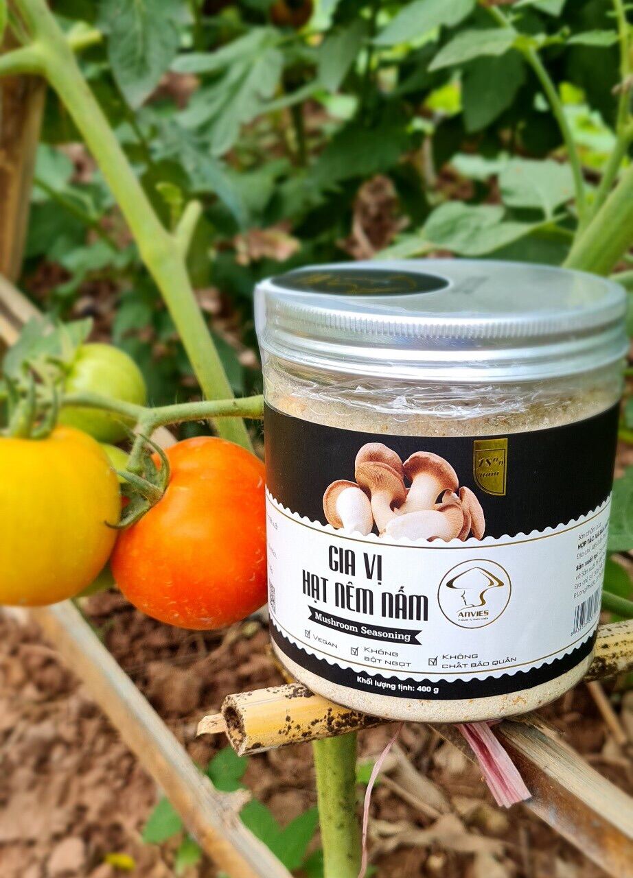 Gia vị hạt nêm nấm Anvies Gia vị nấm hữu cơ sạch tự nhiên ăn dặm ăn chay