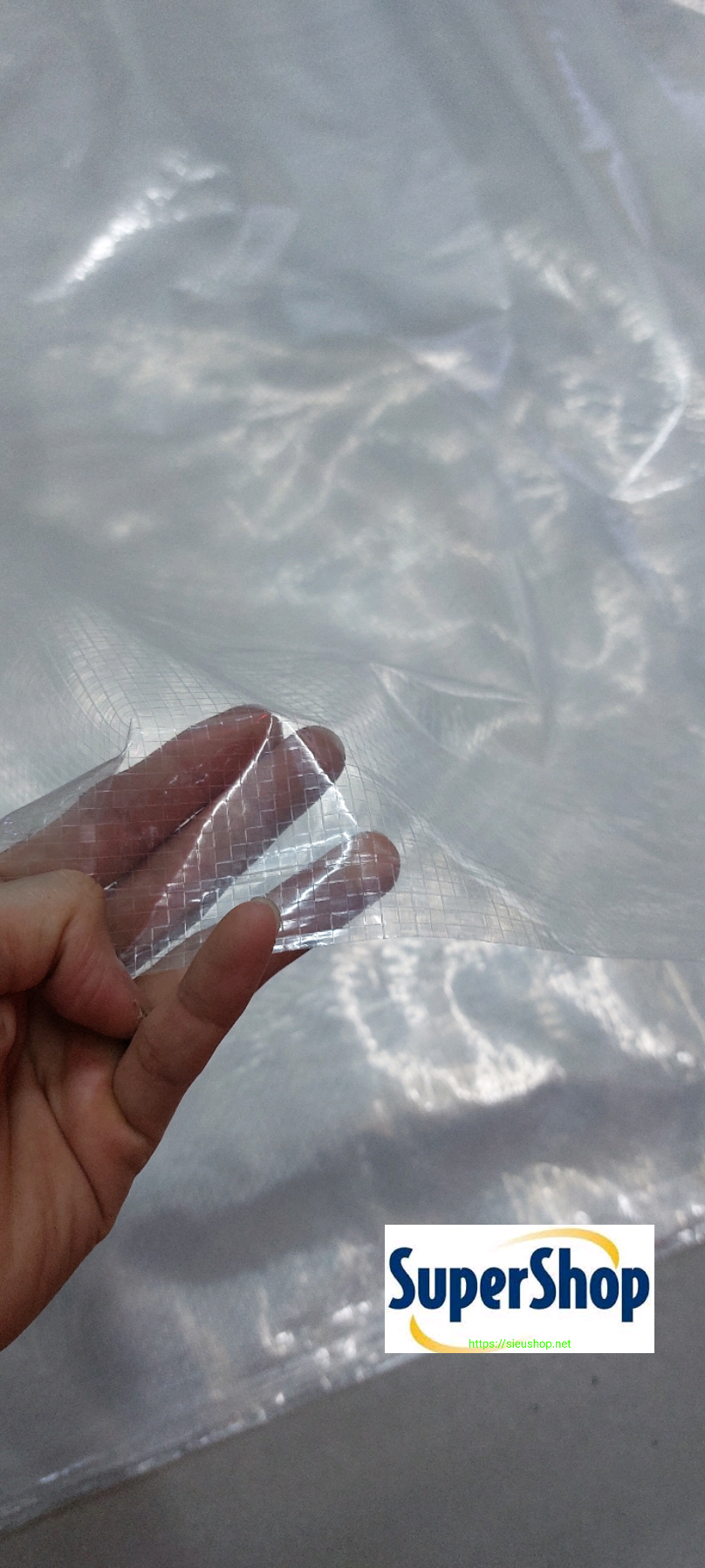 Bạt pe tapaulin trong suốt lợp nhà kính